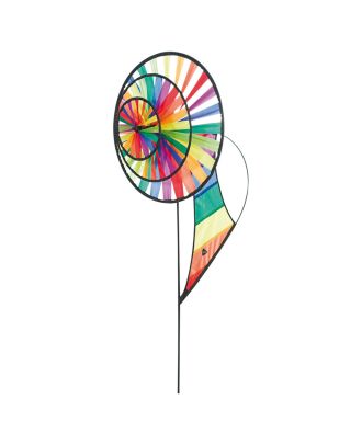 Windspiel Windrad HQ Magic Wheel Triple Banner Rainbow Garten Dekoration