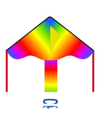 Kinderdrachen Einleiner Drachen HQ Simple Flyer Radiant Rainbow 85 cm Flugdrachen