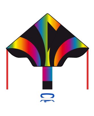 Kinderdrachen Einleiner Drachen HQ Simple Flyer Radient Rainbow 120 cm Flugdrachen