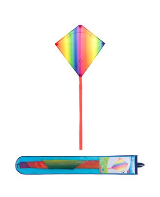 Kinderdrachen Zweileiner Lenkdrachen HQ Dancer Rainbow II Expansion Kite inkl. 15 m Drachenschwanz Flugdrache