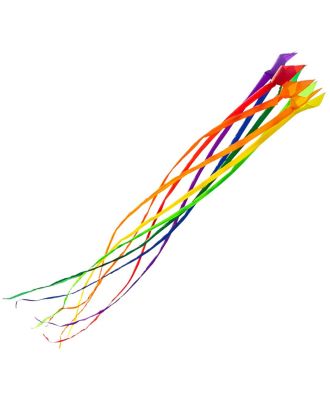 Drachenschwanz HQ Soft Swirl Rainbow 3 m Leinenschmuck Drachenzubehör
