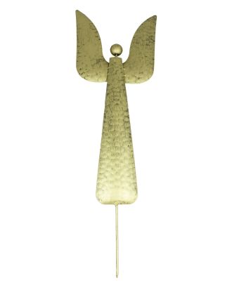 Gartenstecker Engel aus Metall Dekofigur Höhe 64 cm Farbe Gold Metallfigur Beetstecker Metall-Engel Weihnachtsengel