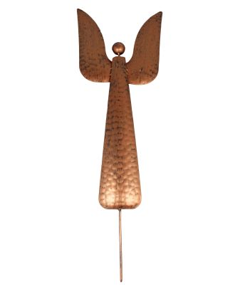 Gartenstecker Engel aus Metall Dekofigur Höhe 64 cm Farbe Kupfer Metallfigur Beetstecker Metall-Engel Weihnachtsdeko