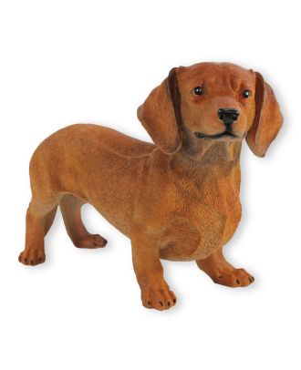 Dekofigur Hund Dackel “Gisbert” stehend Hundefigur lebensecht Dackel Figur
