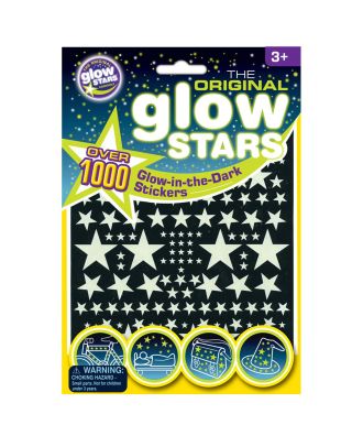 The Original Glowstars Company B8002 Glow-in-The-Dark, 1000 Sticker leuchtend 1000 Stück leuchtende Aufkleber (Stern, Mond, Raketen, Raumschiff)