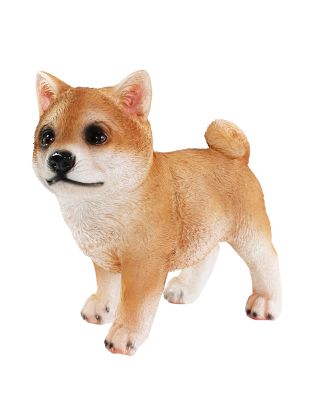 Hunde Figur Shiba Inu stehend Hund Tierfigur Hundefigur