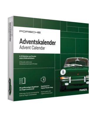 Franzis Adventskalender Porsche 911 grün Maßstab 1:43 Autobausatz Bausatz 