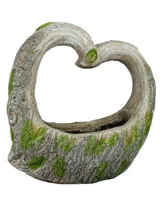 Pflanzkübel Pflanztopf Herzform Pflanzgefäß aus Keramik Herzfigur für Garten und Haus
