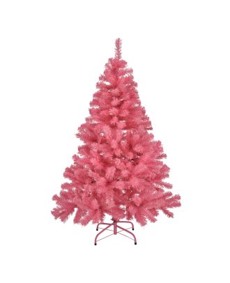 Künstlicher Weihnachtsbaum 150 cm rosa künstlicher Tannenbaum mit Metallständer Weihnachtsdeko