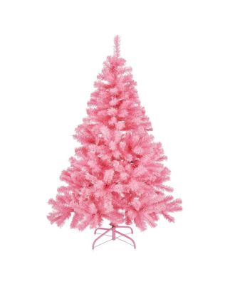 Künstlicher Weihnachtsbaum 180 cm rosa künstlicher Tannenbaum mit Metallständer Weihnachtsdeko