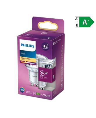 Philips LED Leuchtmittel GU10 3,5W (35W) warmweiß [Energieklasse A+]