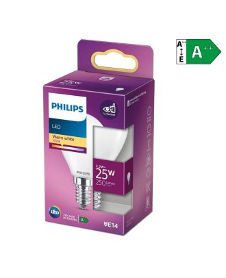 Philips LED Leuchtmittel E14 2,2W (25W) warmweiß [Energieklasse A++]