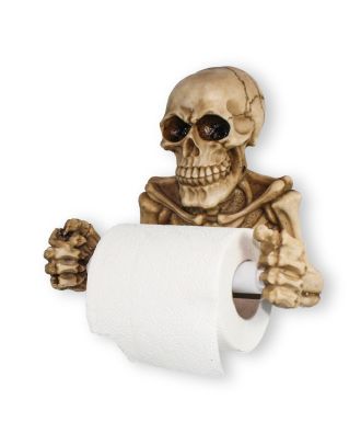 Totenkopf Toilettenpapierhalter Skelett WC Papier Halter Gothic Bad Zubehör
