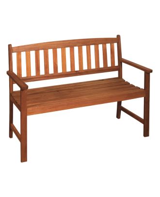 Gartenbank PROMOTION 2-Sitzer Länge 110 cm Sitzbank Holz Eukalyptus