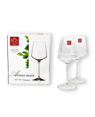 RCR Weingläser Weißweinglas Set Kristallglas ARMONIA Serie 2er Set Weißwein Gläser Set
