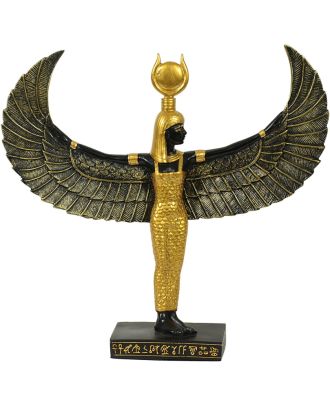 Dekofigur Ägyptische ISIS Göttin der Toten des Nordens Dekoration Flügel