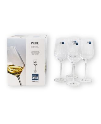 SCHOTT ZWIESEL Weingläser Weißweinglas Set Pure 4er Set Weißwein Gläser Set