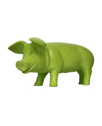 Dekofigur Schwein Ferkel "Apple" green grün 60 cm Dekoration Deko Garten 